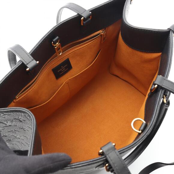 Louis Vuitton On the Go Monogram Empreinte Leather Tote Bag Black - Picture 3 of 9